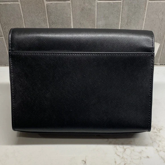 Kate Spade Carson Convertible Crossbody Black Saffiano Leather Preppy NWT - Picture 10 of 15